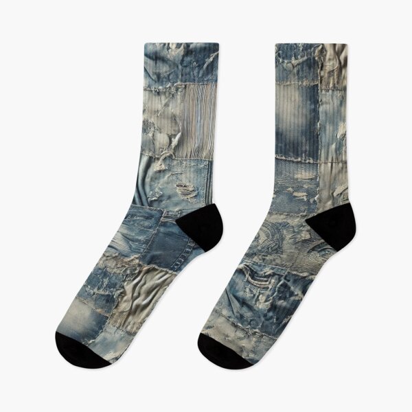 Item preview, Rustic Denim Patchwork designed and sold by Wiredart.