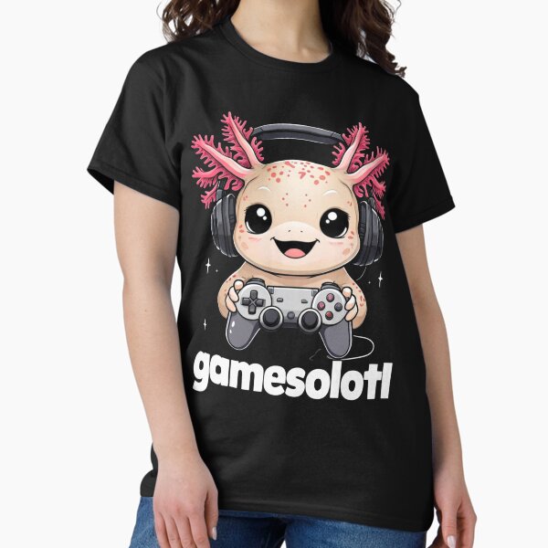 Item preview, Gamesolotl Axolotl Video Games Kawaii Anime Gamer designed and sold by GhoulishGaze.