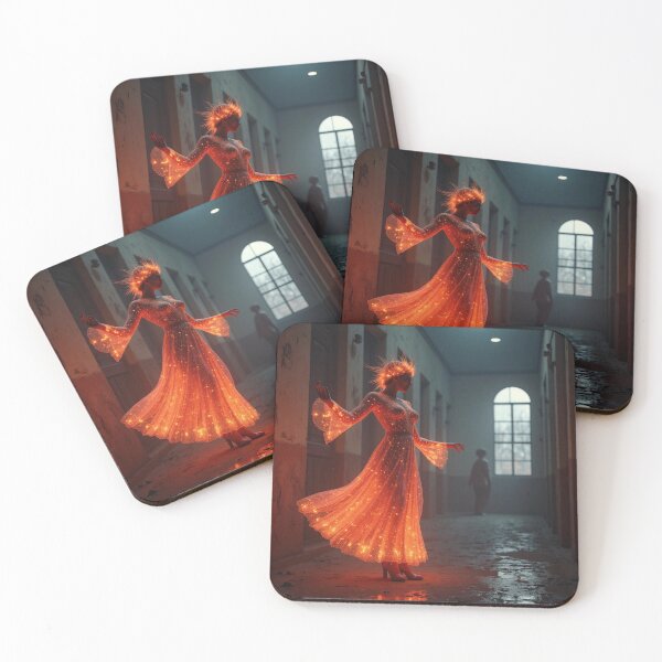 Item preview, Glowing orange ghost designed and sold by PhilDreams.