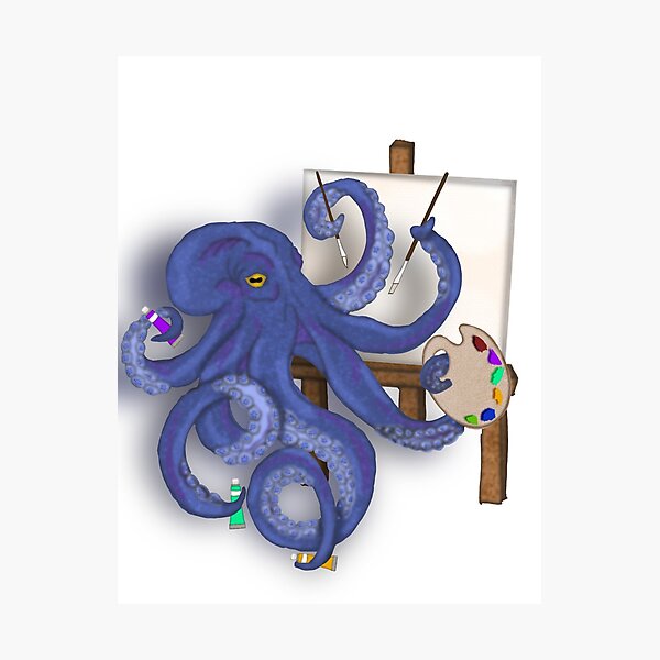 Item preview, Octopus artist  designed and sold by ALGDoodles.