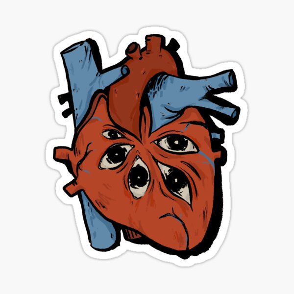 Item preview, Heart Sees All designed and sold by FatterFrogs.