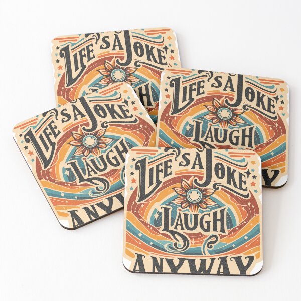 Item preview, Life’s a Joke, Laugh Anyway – Funny Retro Humor Typography designed and sold by RogueCreative.