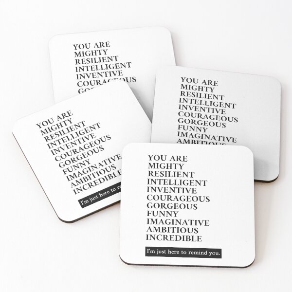 Item preview, You Are Mighty, Resilient, Intelligent, Inventive, Courageous, Imaginative, Funny, Gorgeous, Ambitious,Incredible designed and sold by Alberto Dominguez.