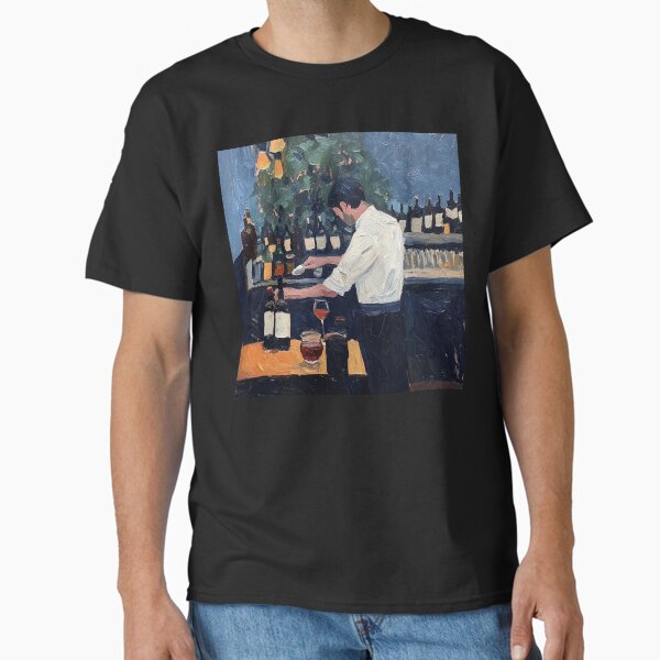 Item preview, Bartender | Post-impressionist painting style designed and sold by ComicsFactory.