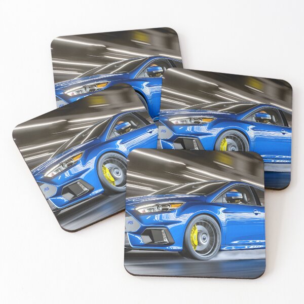 Item preview, Blue Ford Focus RS Poster – The Ultimate Hot Hatch Artwork designed and sold by AutoPopStudio.