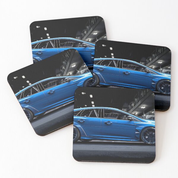 Item preview, Blue Ford Focus RS Poster – The Ultimate Hot Hatch Artwork IV designed and sold by AutoPopStudio.
