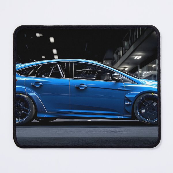 Item preview, Blue Ford Focus RS Poster – The Ultimate Hot Hatch Artwork IV designed and sold by AutoPopStudio.