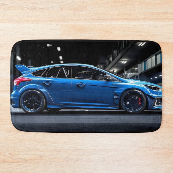 Item preview, Blue Ford Focus RS Poster – The Ultimate Hot Hatch Artwork IV designed and sold by AutoPopStudio.
