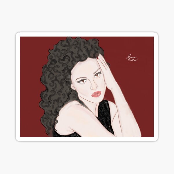 Item preview, Monica Bellucci’s Curly Hair designed and sold by MAVNALE.
