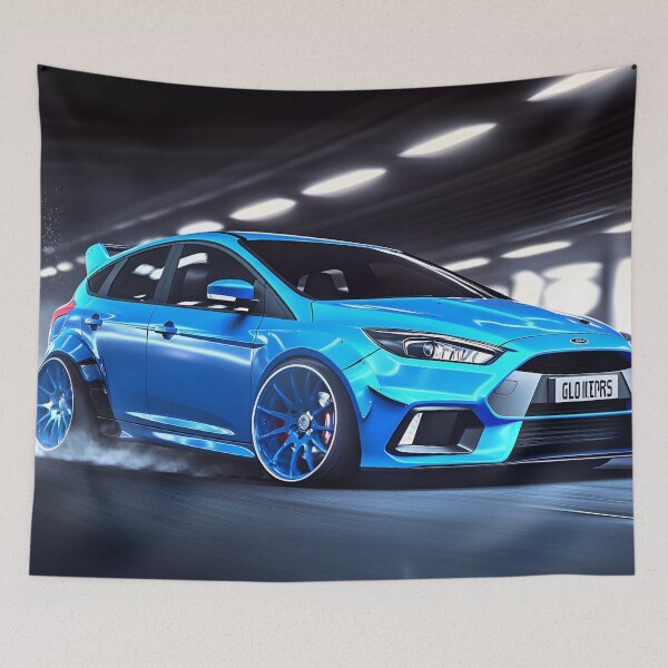 Item preview, Blue Ford Focus RS Poster – The Ultimate Hot Hatch Artwork V designed and sold by AutoPopStudio.