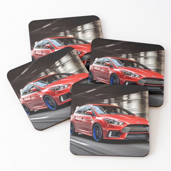 Item preview, Red Ford Focus RS Poster – Bold Performance in Stunning Detail designed and sold by AutoPopStudio.