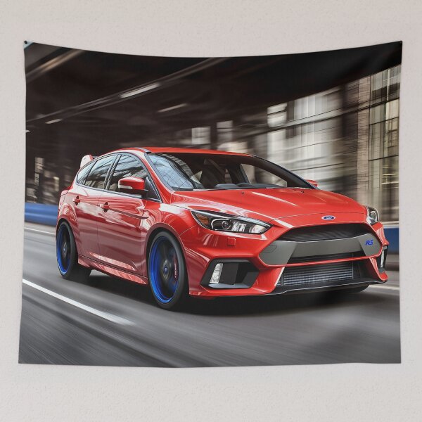 Item preview, Red Ford Focus RS Poster – Bold Performance in Stunning Detail designed and sold by AutoPopStudio.