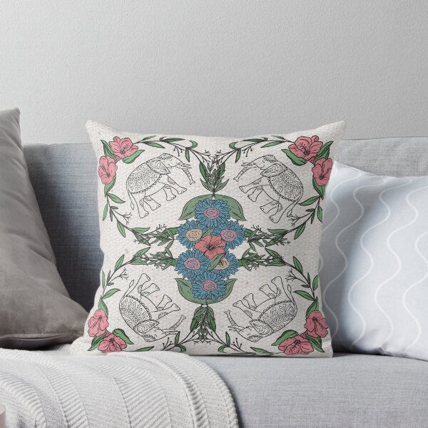 Aperçu de l'œuvre Elephants pattern créée et vendue par BatJamDesigns.