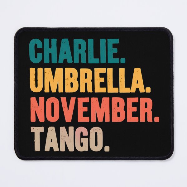 Item preview, Charlie Umbrella November Tango Phonetic Alphabet Vintage Distressed Military Code Words Design designed and sold by DaniGirls.