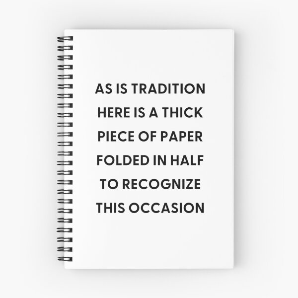 Item preview, As is tradition here is a thick piece of paper folded in half to recognize this occasion designed and sold by Alberto Dominguez.