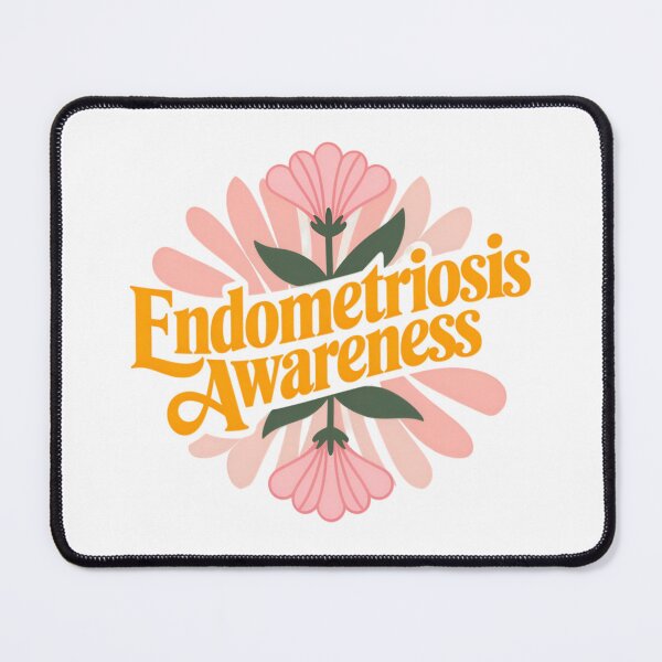 Artikelvorschau, Endometriose-Bewusstsein – Retro-Blumendesign entworfen und verkauft von Calathea Collective.
