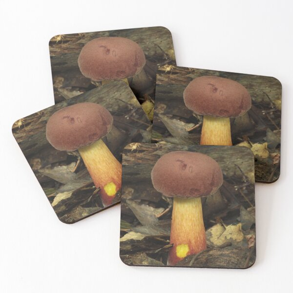 Item preview, Red and Yellow Bolete Mushroom with Bite designed and sold by WolfNoodles.