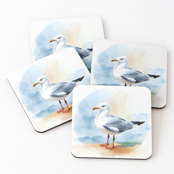 Item preview, Impressionist Seagull with Orange Beak designed and sold by Shirtastically.