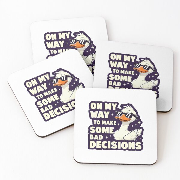 Item preview, Cool Duck – On My Way to Make Some Bad Decisions designed and sold by DARK_NOVA.