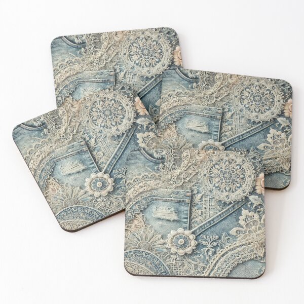 Item preview, Denim & Lace Fusion designed and sold by Wiredart.
