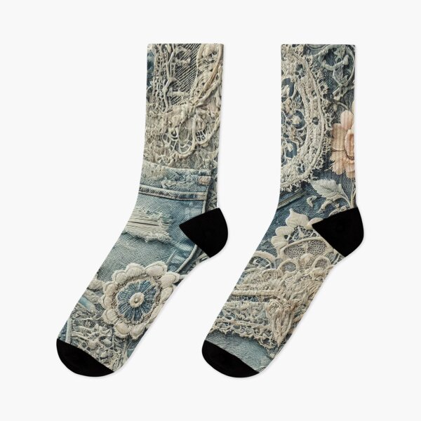 Item preview, Denim & Lace Fusion designed and sold by Wiredart.