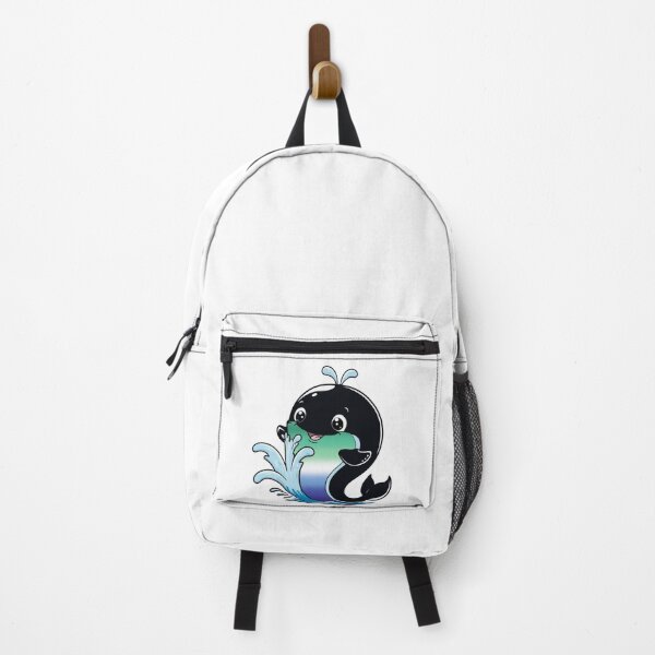 Vista previa del artículo con la obra «Ballena gay kawaii de MLM: diseño de orgullo de MLM», diseñado y vendido por Travelslightly.