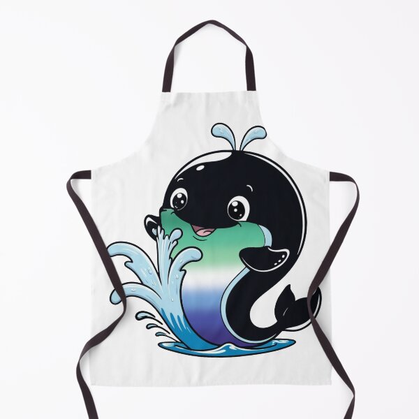 Item preview, Kawaii Gay MLM Whale - MLM Pride Design designed and sold by Travelslightly.