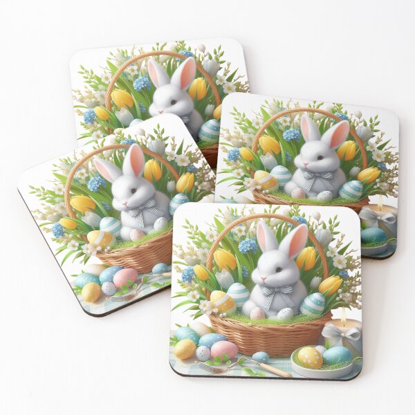 Item preview, "Easter Joy: Adorable Springtime Bunny and Egg Stickers" 29 designed and sold by Sweet Dreams & Fantasia.