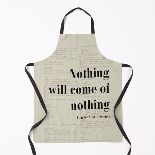 Item preview, Nothing Will Come King Lear Shakespeare Quote designed and sold by kakarikihill.