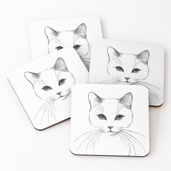 Item preview, Elegant Feline Sketch designed and sold by pandainkydreams.