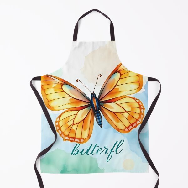Item preview, Right-Facing Blue & Orange Butterfly Design designed and sold by Shirtastically.
