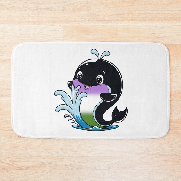 Item preview, Kawaii Genderqueer Whale - Genderqueer Pride Design designed and sold by Travelslightly.