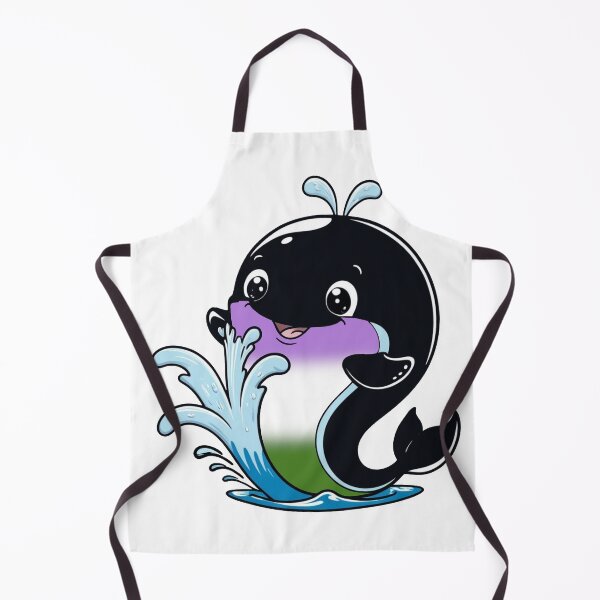 Item preview, Kawaii Genderqueer Whale - Genderqueer Pride Design designed and sold by Travelslightly.