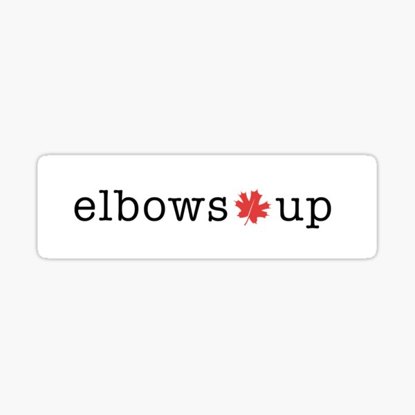 Item preview, Elbows Up Canada- Bumper Sticker designed and sold by ElsBellsDesign.