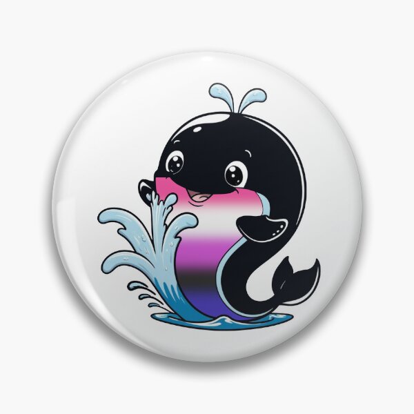 Item preview, Kawaii Genderfluid Whale - Genderfluid Pride Design designed and sold by Travelslightly.