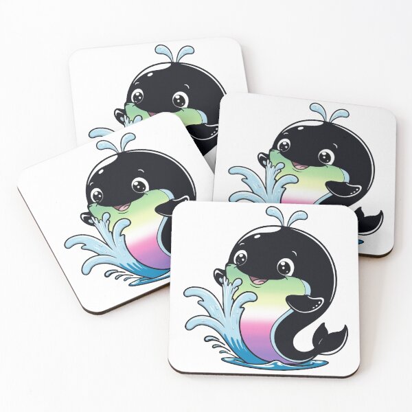Item preview, Kawaii Genderfae Whale - Genderdoe Pride Design designed and sold by Travelslightly.