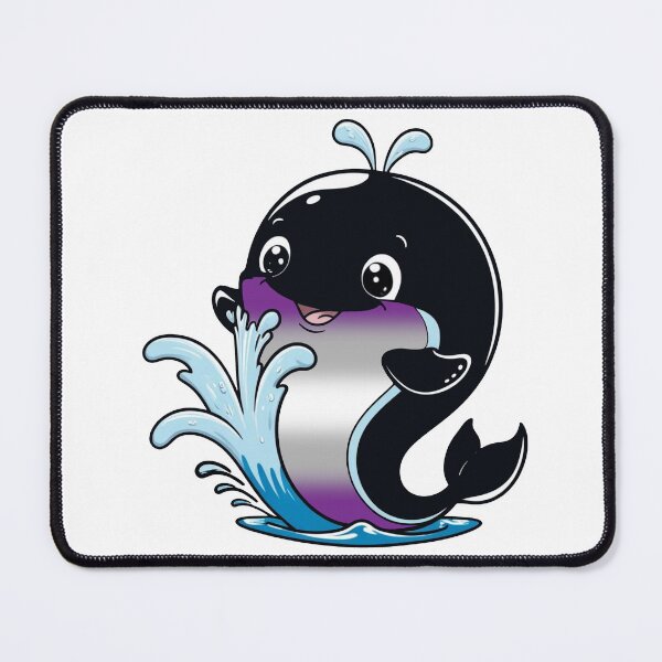 Item preview, Kawaii Greysexual Whale - Graysexual Pride Design designed and sold by Travelslightly.