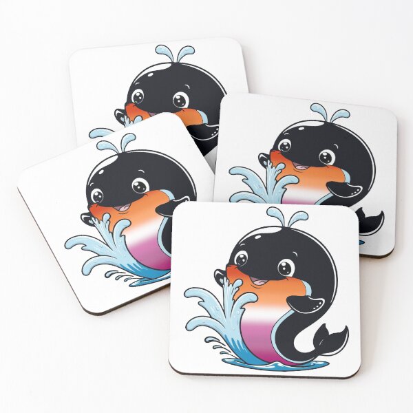 Artikelvorschau, Kawaii Lesbenwal - Lesbenstolz-Design entworfen und verkauft von Travelslightly.