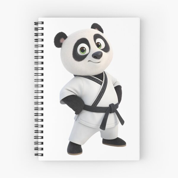 Item preview, cartoon taekwon-do panda mascot with black belt designed and sold by DuskTillDown.