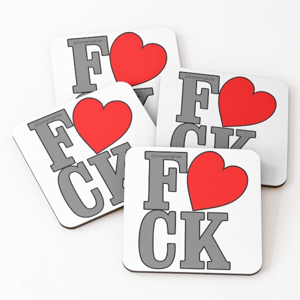 Item preview, FUCK heart designed and sold by SwearingKids.