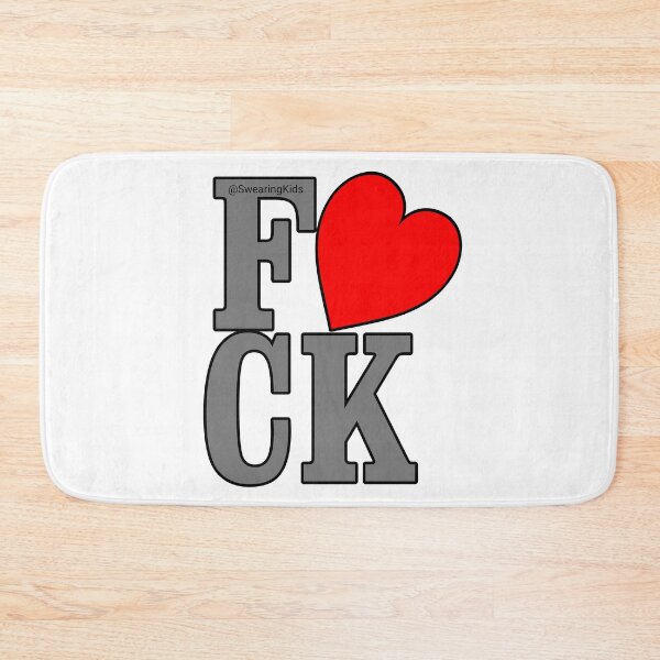 Item preview, FUCK heart designed and sold by SwearingKids.