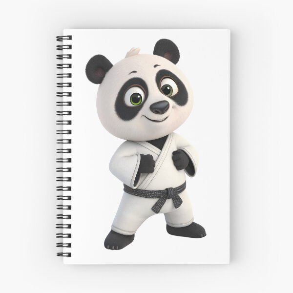Item preview, cartoon taekwon-do panda mascot with black belt designed and sold by DuskTillDown.