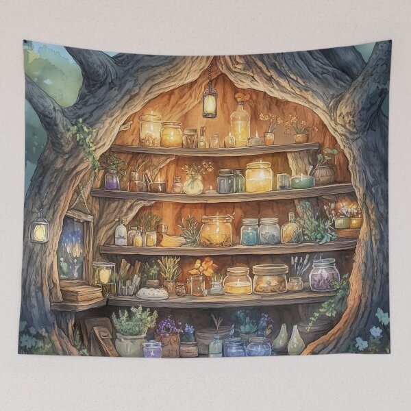 Item preview, Enchanted Hollow Tree Apothecary  designed and sold by SporeandCanvas.