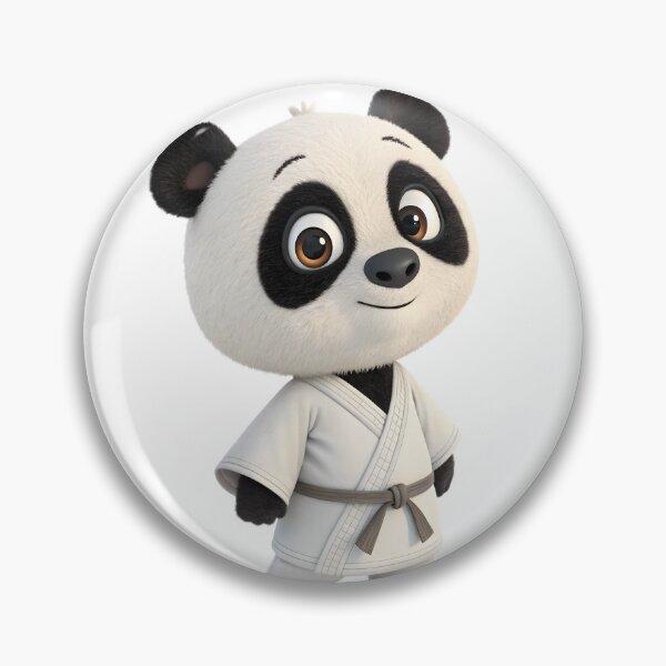 Item preview, cartoon taekwon-do panda mascot with black belt designed and sold by DuskTillDown.