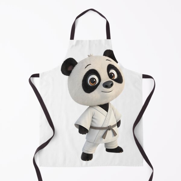 Item preview, cartoon taekwon-do panda mascot with black belt designed and sold by DuskTillDown.