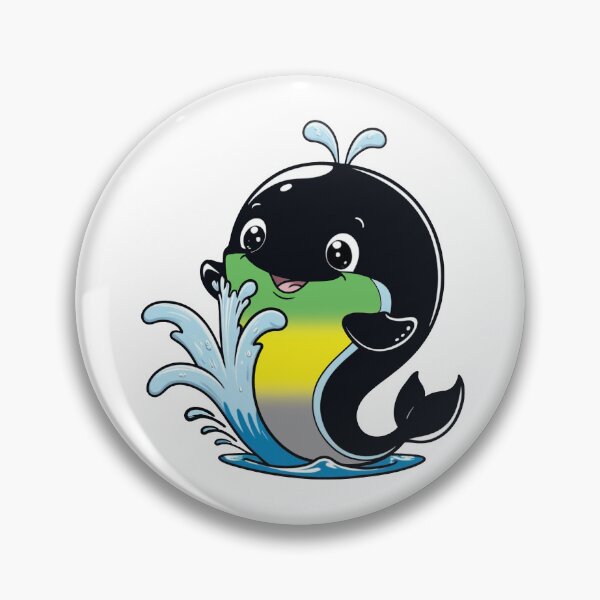 Item preview, Kawaii Lithromantic Whale - Lithromantic Pride Design designed and sold by Travelslightly.