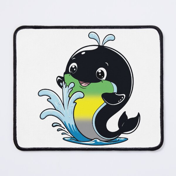 Item preview, Kawaii Lithromantic Whale - Lithromantic Pride Design designed and sold by Travelslightly.