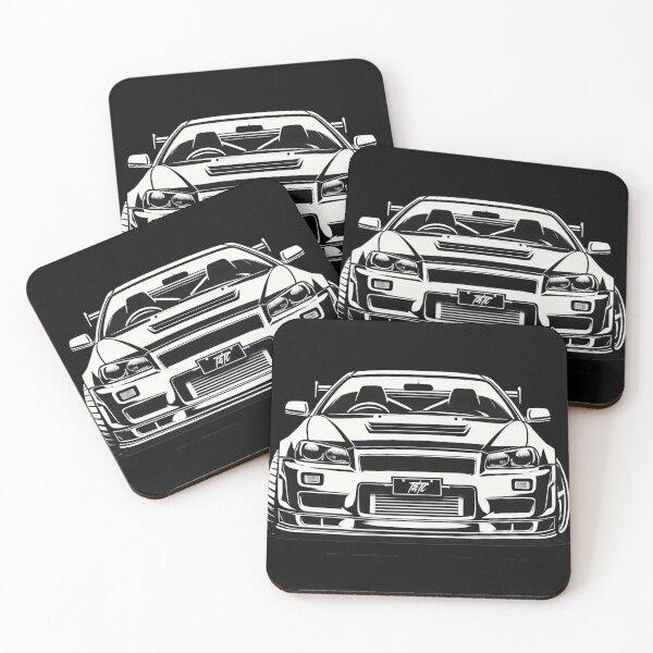 Item preview, Stark Elegance: R34 Skyline GT-R designed and sold by ThrottleNThread.
