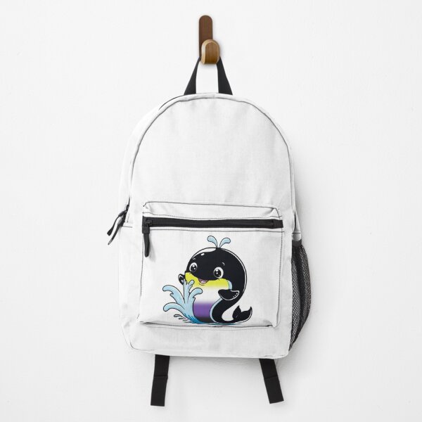 Item preview, Kawaii Nonbinary Whale - Nonbinary Pride Design designed and sold by Travelslightly.