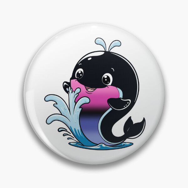 Item preview, Kawaii Omnisexual Whale - Omni Pride Design designed and sold by Travelslightly.
